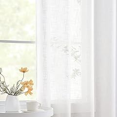 Semi sheer white for sale  Delivered anywhere in UK