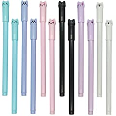 Maydahui 48PCS Cat Shape Rollerball Pens Cute Kawaii for sale  Delivered anywhere in Canada