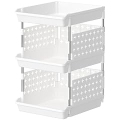 Lifewit plastic stackable for sale  Delivered anywhere in USA 