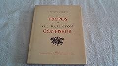 Propos barenton confiseur d'occasion  Livré partout en France