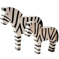 Zebra figurine 2pcs for sale  Delivered anywhere in Ireland