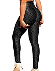 RIOJOY Women's Ruched Butt Fitness Leggings High Waist for sale  Delivered anywhere in UK