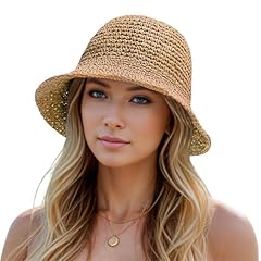 Womens straw bucket for sale  Delivered anywhere in USA 