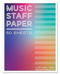 Bookfactory music staff for sale  Delivered anywhere in USA 