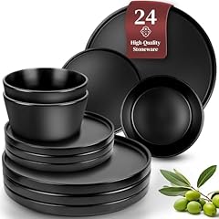 Matte black dinnerware for sale  Delivered anywhere in USA 