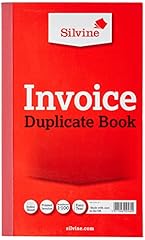 Silvine duplicate invoice for sale  Delivered anywhere in UK