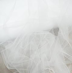 White soft tulle for sale  Delivered anywhere in UK