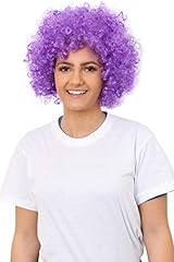 Purple afro wig for sale  Delivered anywhere in UK