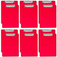 Red plastic clipboards for sale  Delivered anywhere in USA 