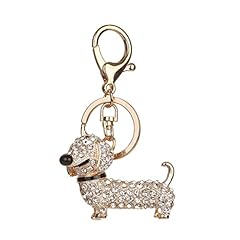 Crystal dog keyring for sale  Delivered anywhere in UK