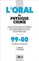 Oral physique chimie d'occasion  Livré partout en France