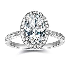 Ctw oval halo for sale  Delivered anywhere in USA 