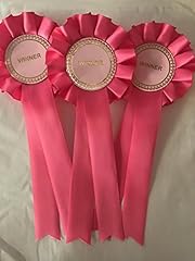Pink winner rosettes for sale  Delivered anywhere in UK