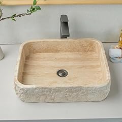 Natural travertine sink for sale  Delivered anywhere in USA 