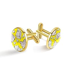 2PCS Personalized Cufflinks Gold Hen hatching eggs for sale  Delivered anywhere in UK