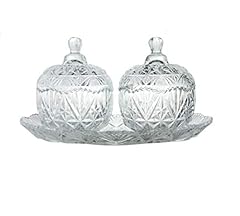 Clear glass sugar for sale  Delivered anywhere in UK