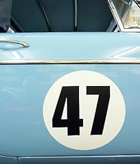 CLASSIC VINTAGE CAR RACE RALLY NUMBERS 30cm PAIR MG, used for sale  Delivered anywhere in UK