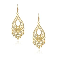 Gold teardrop dangly for sale  Delivered anywhere in UK