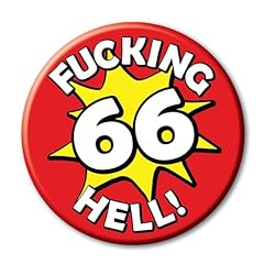 66th birthday badge for sale  Delivered anywhere in UK