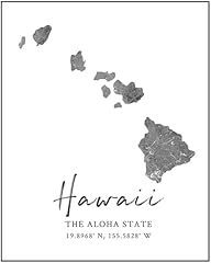 Hawaii state map for sale  Delivered anywhere in USA 
