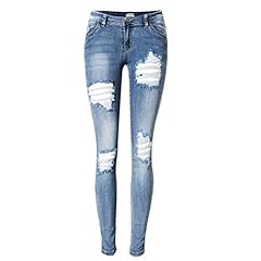 Fcwjhntsl jeans strappati usato  Spedito ovunque in Italia 