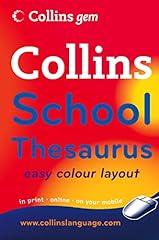 Collins school thesaurus d'occasion  Livré partout en France