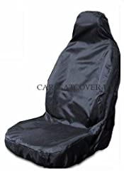 Carseatcover-UK Heavy Duty Black Waterproof Car Seat, used for sale  Delivered anywhere in UK