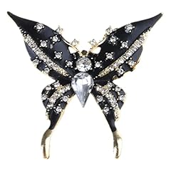 Black butterfly brooch for sale  Delivered anywhere in UK