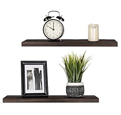Used, Mkono Floating Shelves Wood Wall Shelf Set of 2 Rustic for sale  Delivered anywhere in USA 