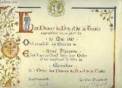 Diplome chevalier ordre d'occasion  Livré partout en France