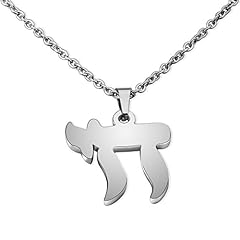 Jewish chai necklace for sale  Delivered anywhere in UK