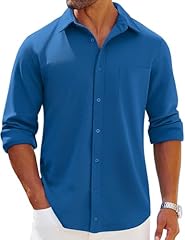 Coofandy untucked shirts for sale  Delivered anywhere in USA 