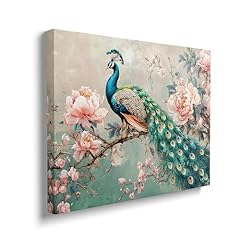 Peacock canvas wall for sale  Delivered anywhere in USA 