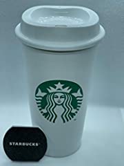 Starbucks White Reusable Travel Mug/Cup/Tumbler Grande, used for sale  Delivered anywhere in UK