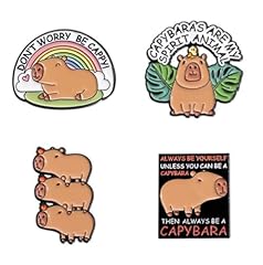 Cartoon capybaras enamel for sale  Delivered anywhere in UK
