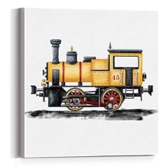 Watercolor train canvas for sale  Delivered anywhere in USA 