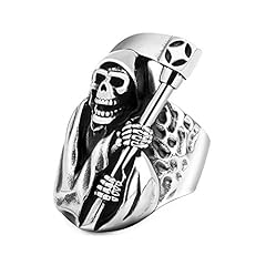 Grim reaper ring for sale  Delivered anywhere in UK