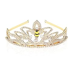 Gold tiara crystal for sale  Delivered anywhere in USA 
