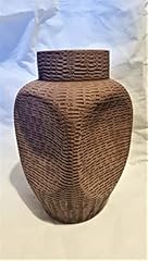 Vaso ceramica marrone usato  Spedito ovunque in Italia 