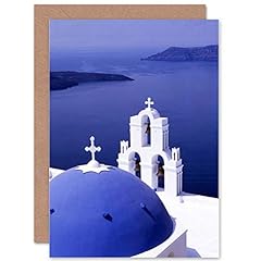 Santorini church blue for sale  Delivered anywhere in UK