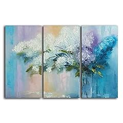 3 Piece Wall Art Painting On Canvas Lilacs in a vase for sale  Delivered anywhere in Canada
