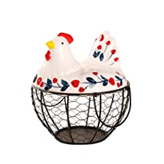 Chicken design ceramic for sale  Delivered anywhere in Ireland