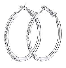 Yuqigg silver hoop for sale  Delivered anywhere in USA 