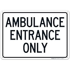 Ambulance entrance sign for sale  Delivered anywhere in USA 