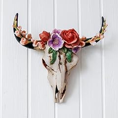 Flower cow skull for sale  Delivered anywhere in USA 