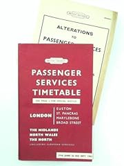Passenger services timetable for sale  Delivered anywhere in UK
