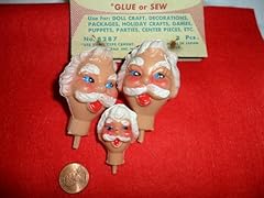 3pc santa heads for sale  Delivered anywhere in USA 
