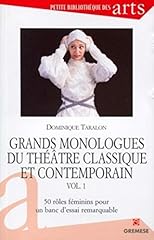 Grands monologues theatre d'occasion  Livré partout en France