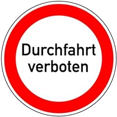Lemax verbotsschild durchfahrt gebraucht kaufen  Wird an jeden Ort in Deutschland