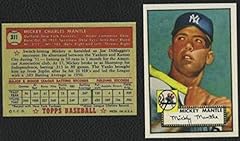 Lot of 2 Mickey Mantle 1952 Topps Baseball Rookie RC for sale  Delivered anywhere in USA 